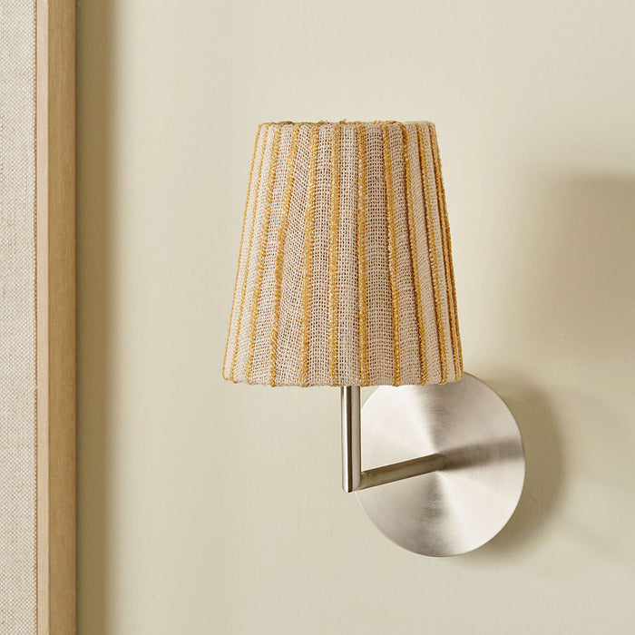 Sahara Yellow Striped Jute Clip On Shade