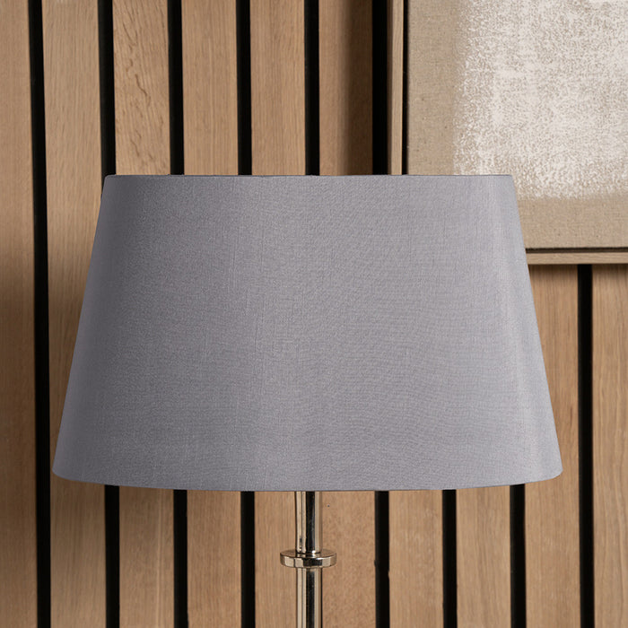 Louise Grey Oval Tapered Shade
