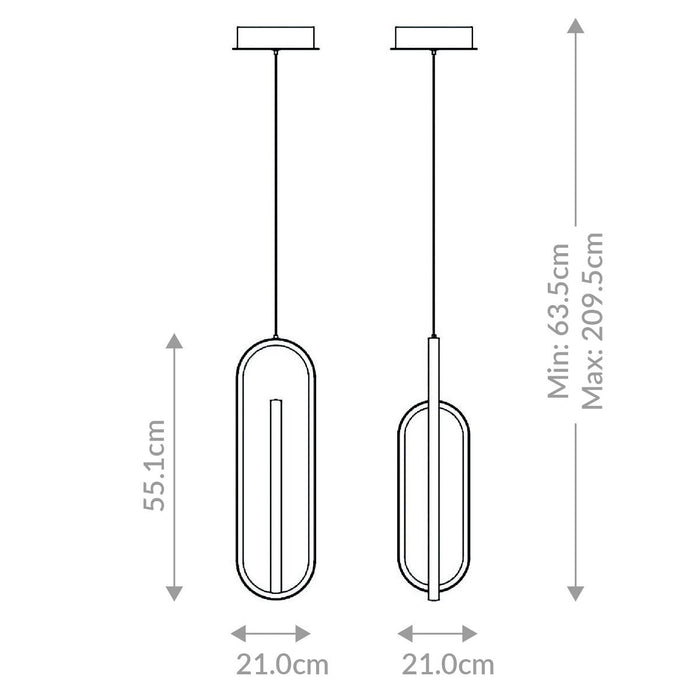 Layla LED Single Pendant