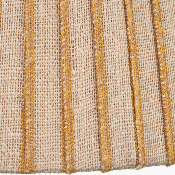 Sahara Yellow Striped Jute Tapered Shade