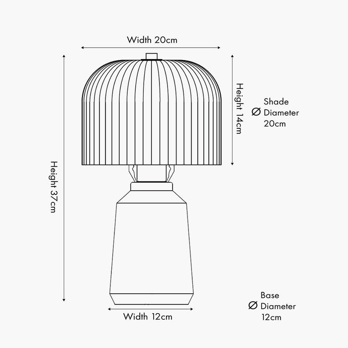 Hula Glass Table Lamp