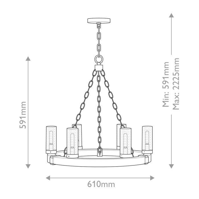 Komaeda 6 & 9 Light Outdoor Pendant