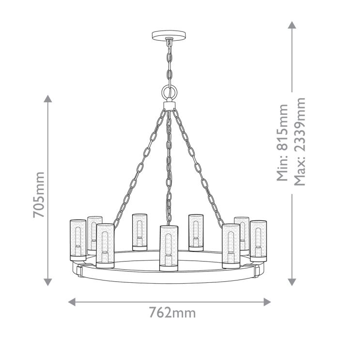 Komaeda 6 & 9 Light Outdoor Pendant