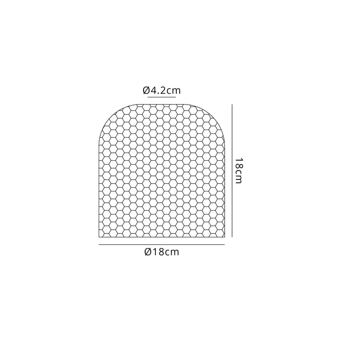 Krystos Smoked Plated Glass Shade