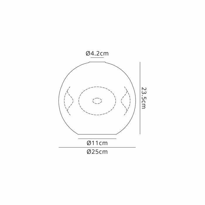 Krystos Dimple Glass Shade