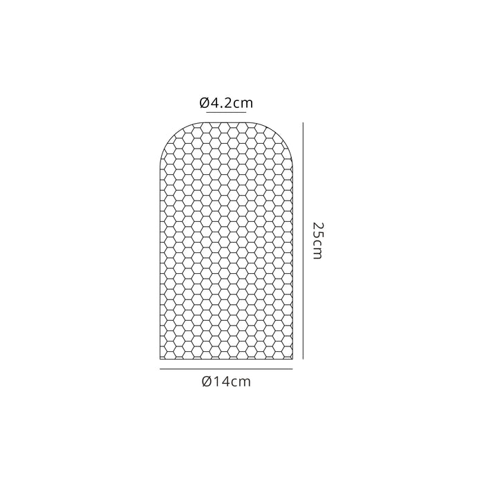 Krystos Smoked Plated Glass Shade
