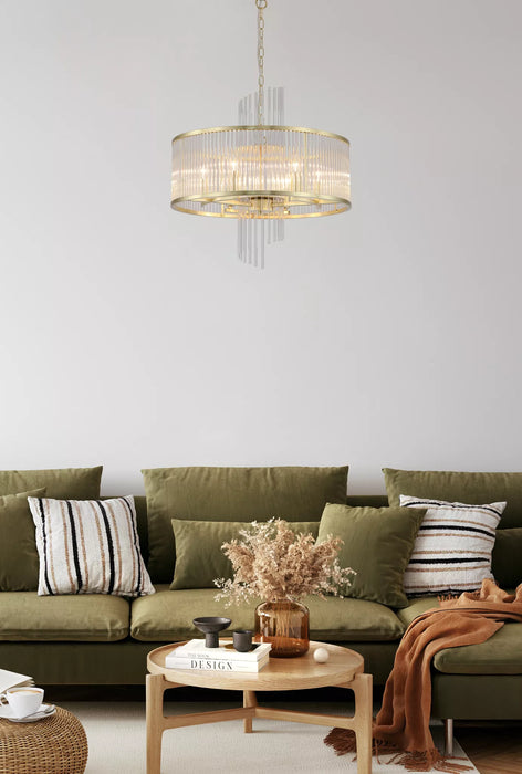 Lanza Large Crystal Pendant