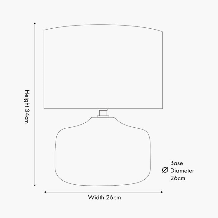 Roka Brown Table Lamp