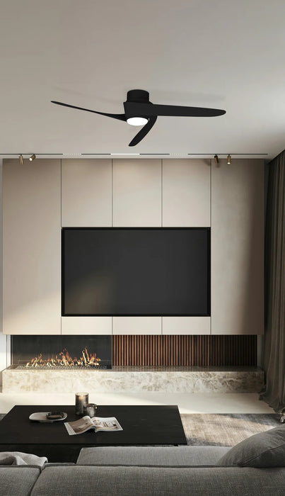 Maldive Black LED Ceiling Fan & Light
