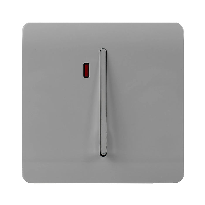 45A Double Pole Switch With Neon : 1 Gang