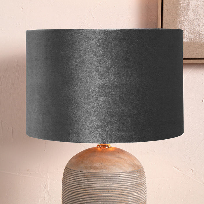 Lily Slate Grey Velvet Shade