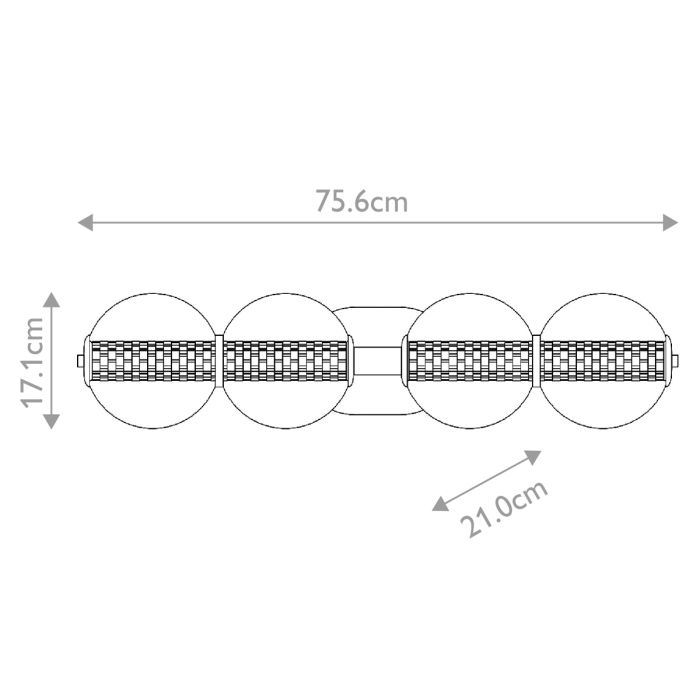 Eros LED 3 / 4 / 5 Light Wall Light💧