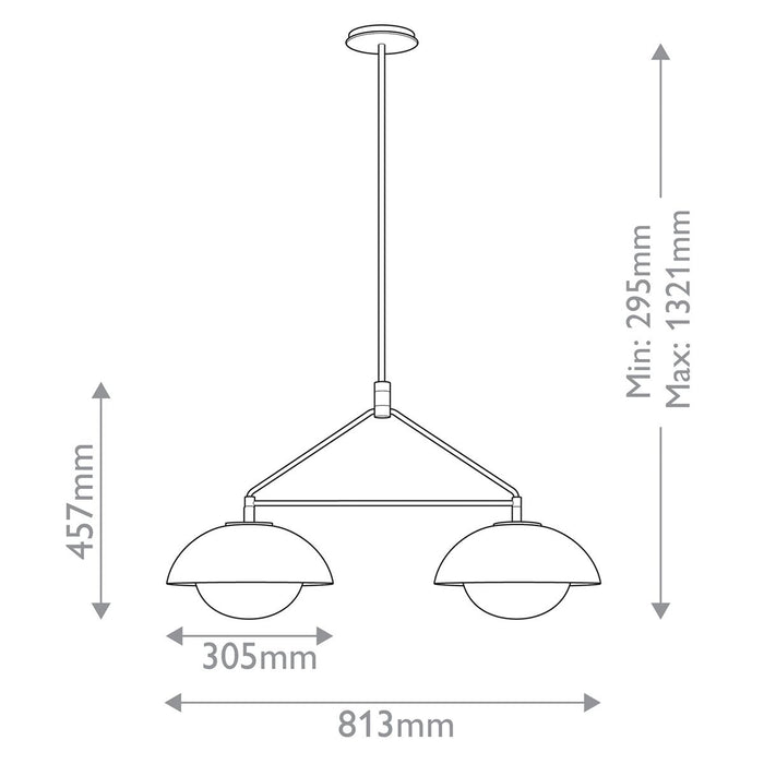 Michelle 2 & 3 Light Pendant