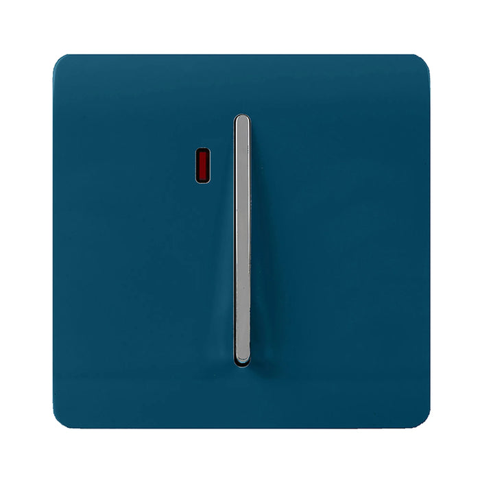 45A Double Pole Switch With Neon : 1 Gang