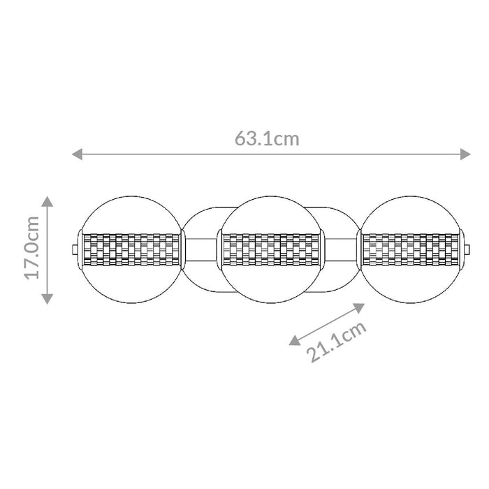 Eros LED 3 / 4 / 5 Light Wall Light💧