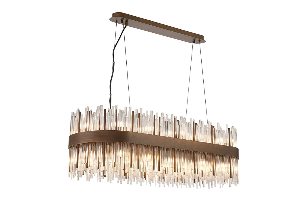 Natsumi Oblong Pendant | Clear Glass - 100cm or 150cm
