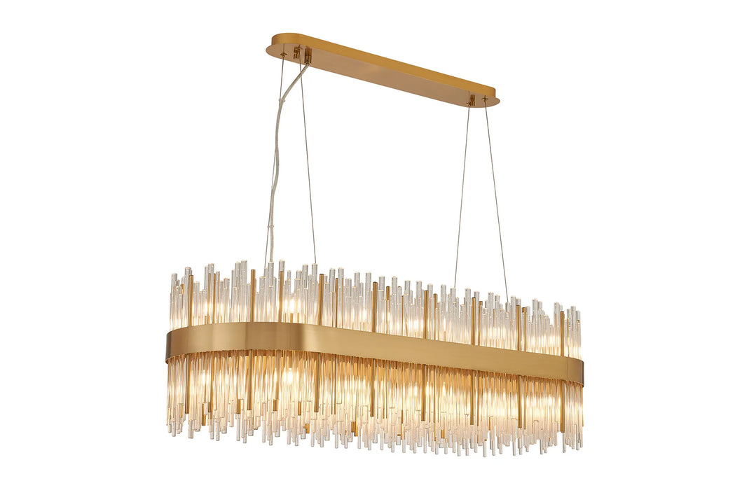 Natsumi Oblong Pendant | Clear Glass - 100cm or 150cm