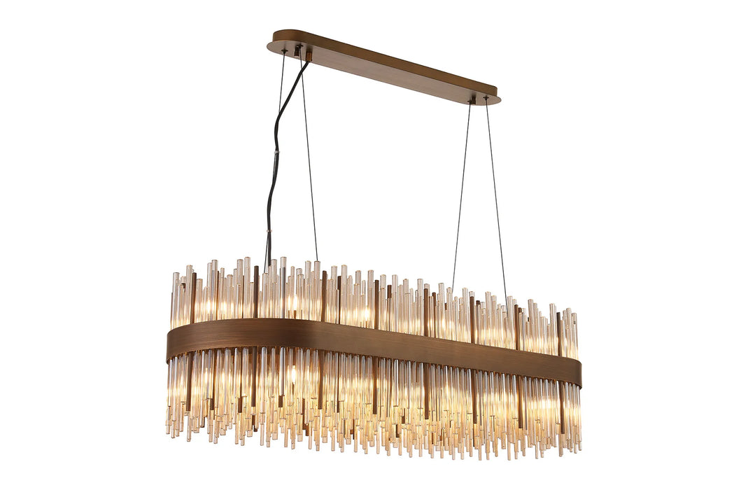 Natsumi Oblong Pendant | Cognac Glass - 100cm or 150cm