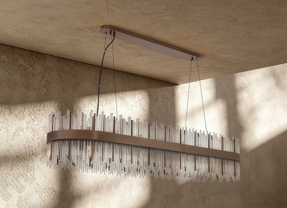 Natsumi Oblong Pendant | Clear Glass - 100cm or 150cm