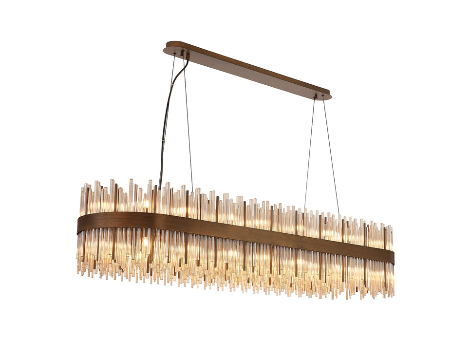Natsumi Oblong Pendant | Cognac Glass - 100cm or 150cm