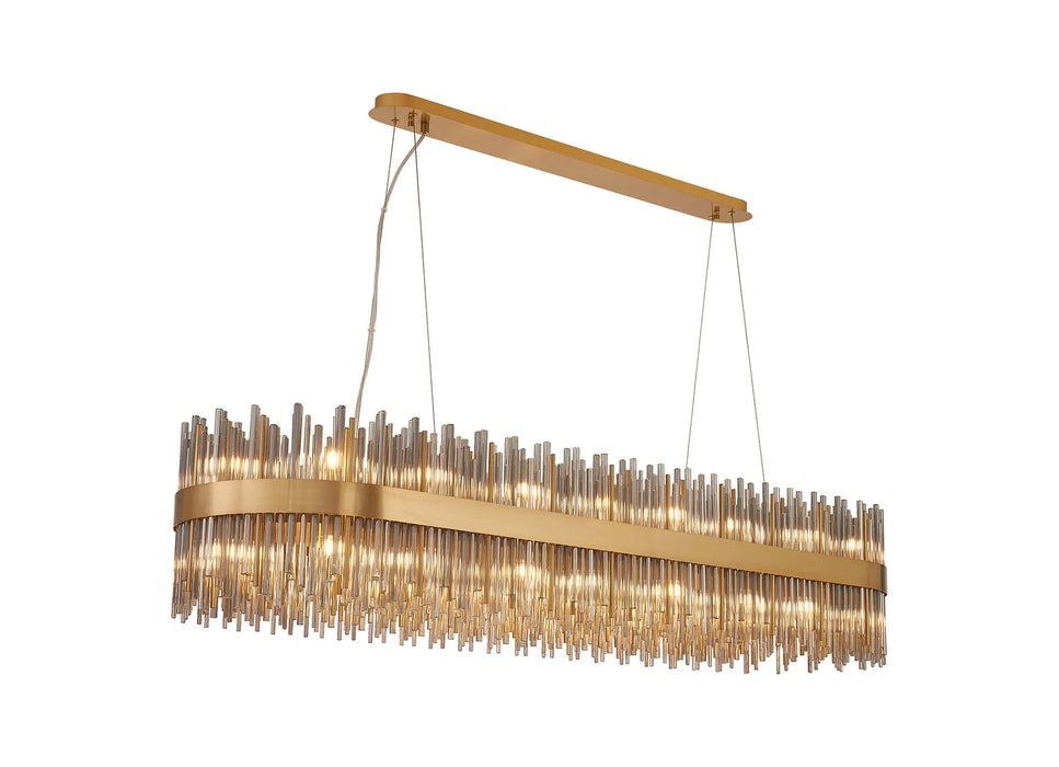 Natsumi Oblong Pendant | Smoked Glass - 100cm or 150cm