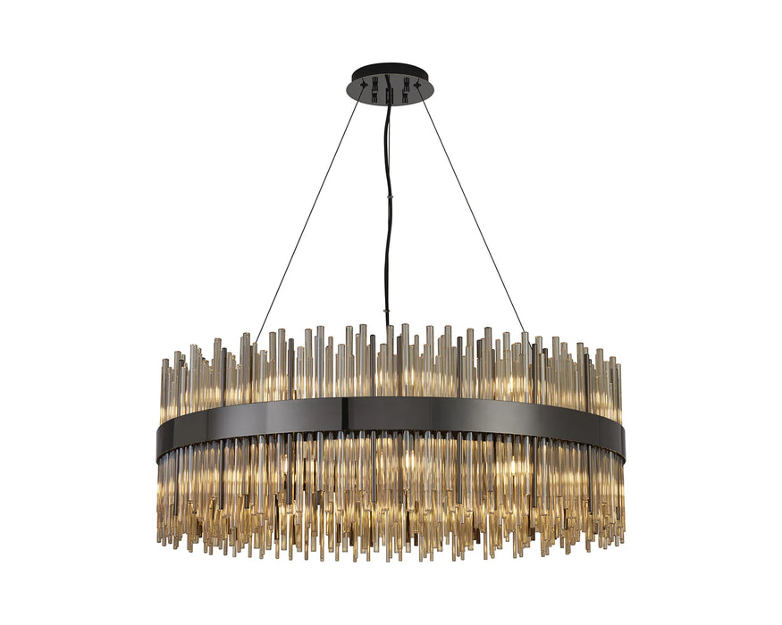 Natsumi Pendant | Cognac Glass - 26cm to 100cm