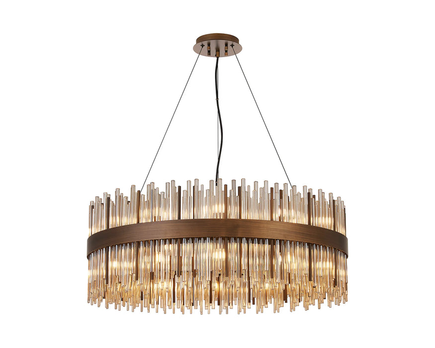 Natsumi Pendant | Cognac Glass - 26cm to 100cm