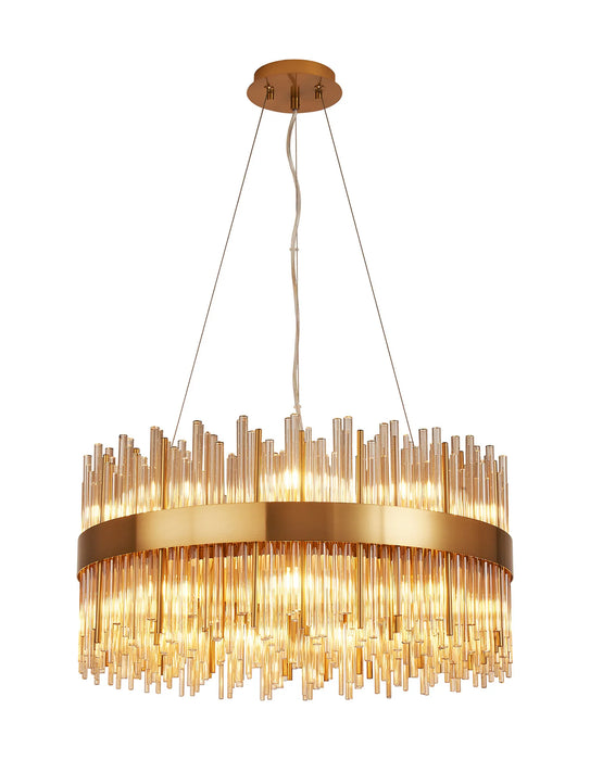 Natsumi Pendant | Cognac Glass - 26cm to 100cm