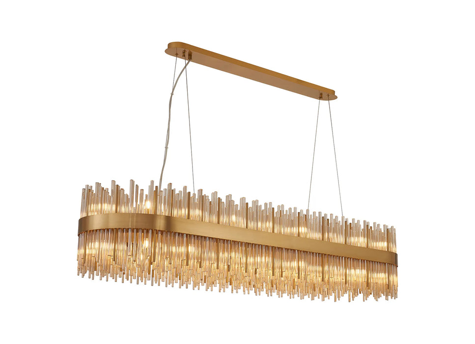Natsumi Oblong Pendant | Cognac Glass - 100cm or 150cm