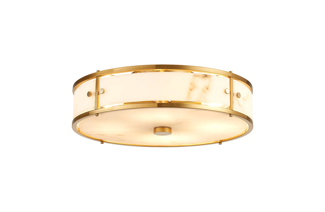 Giorgio Alabaster Effect Round Flush (Multiple Sizes) 💧