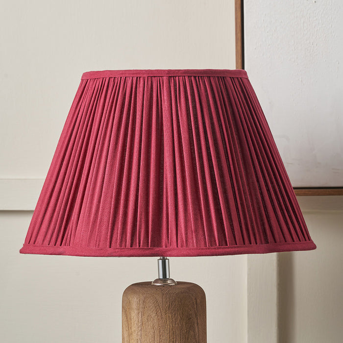 Abigail Red Scalloped Tapered Shade