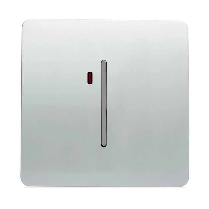 45A Double Pole Switch With Neon : 1 Gang
