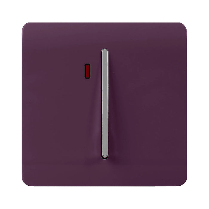 45A Double Pole Switch With Neon : 1 Gang