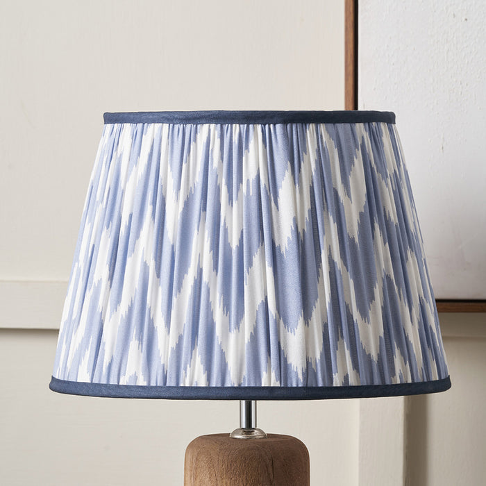 Presley Blue Pleated Tapered Shade