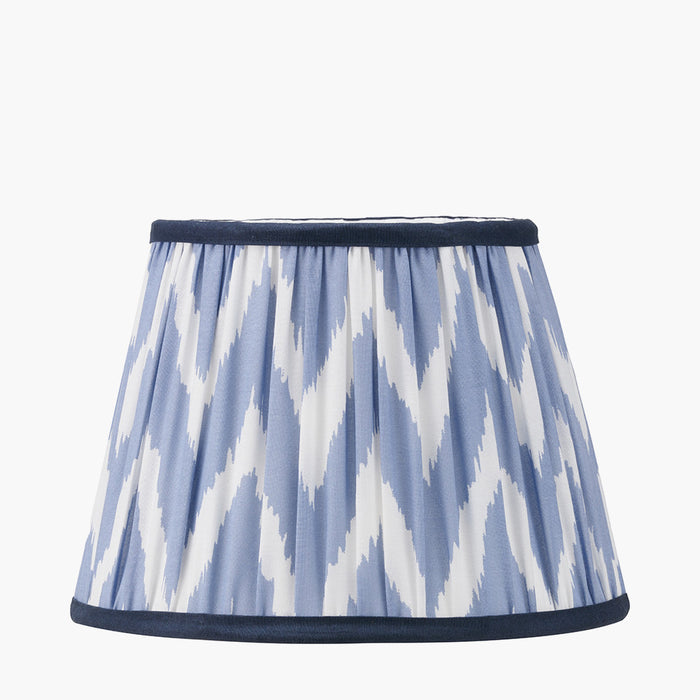 Presley Blue Pleated Tapered Shade