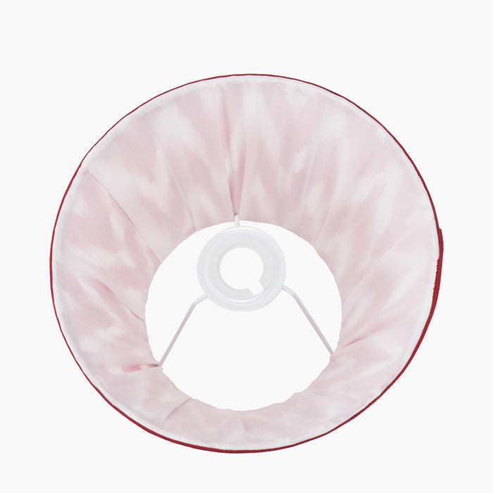 Presley Red Pleated Tapered Shade