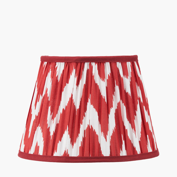 Presley Red Pleated Tapered Shade