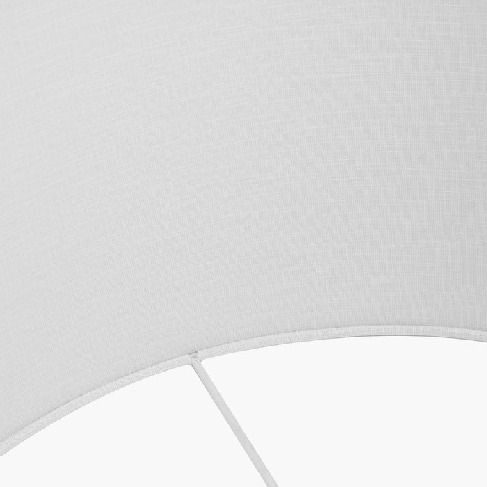 Rachel White Linen Drum Shade