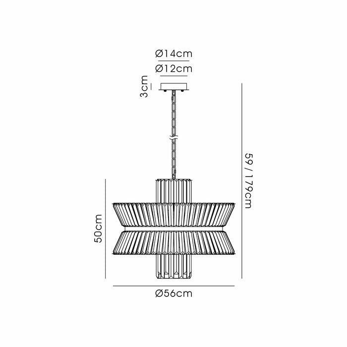 Renate 57cm / 70cm Pendant