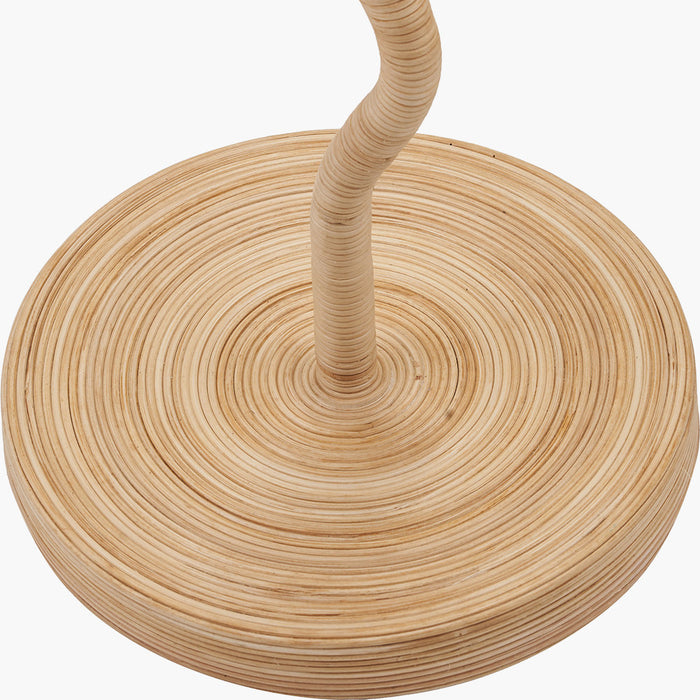 Milos Rattan Wave Floor Lamp Base