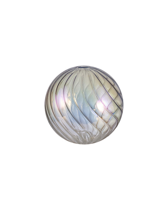 Azure Waved Globe Glass