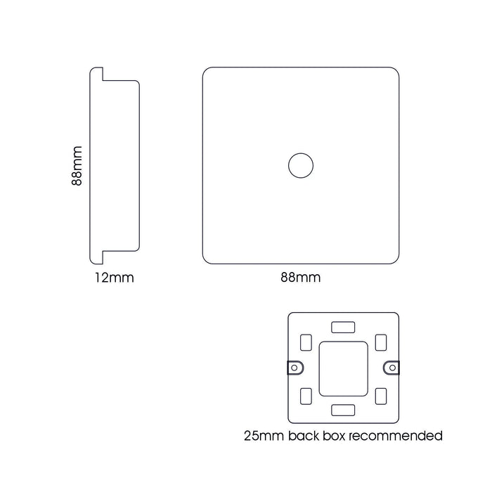 Satellite Socket F-Type 1 Gang