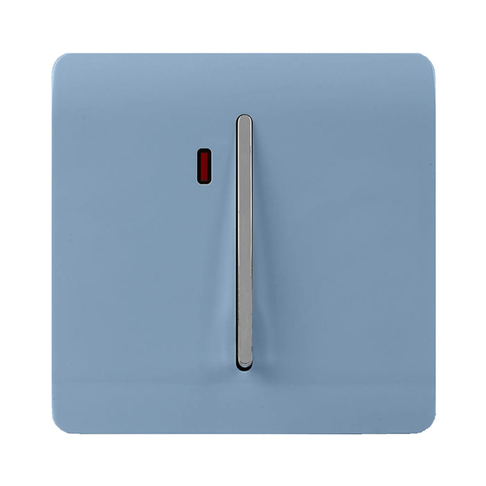45A Double Pole Switch With Neon : 1 Gang