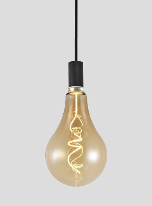Squiggle Pear E27 LED Amber Bulb