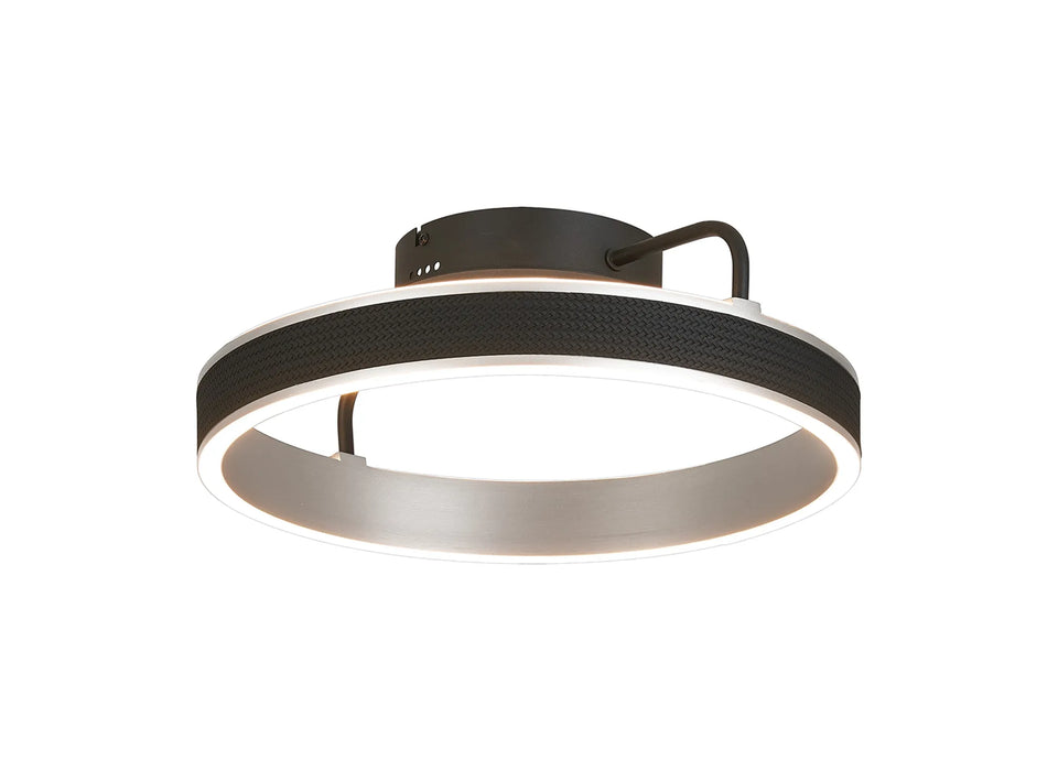 Aragorn Black & Gold LED Semi-Flush: 40cm / 60cm / 80cm