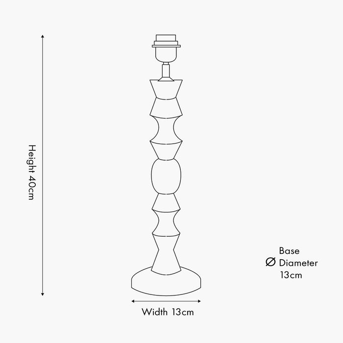 Hockley Wooden Table Lamp Base
