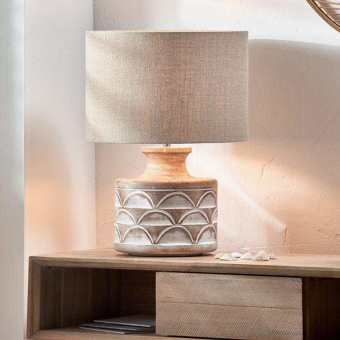 Naples Wooden Table Lamp Base