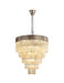 Belize 19 Light Pendant - Cognac Glass - Exclusive Lighting Ltd