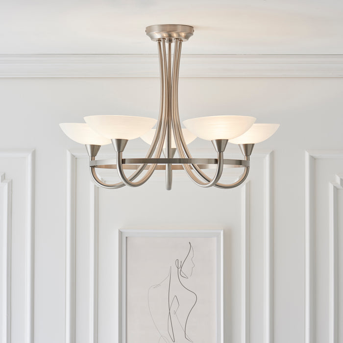 Freya Semi Flush - Exclusive Lighting Ltd