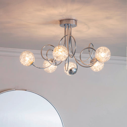 Jasper Semi Flush - Exclusive Lighting Ltd